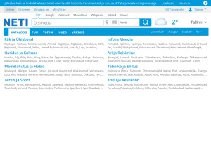 How neti.ee looks like on a tablet such as an iPad.