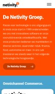How netivity.nl looks like on a mobile device such as an iPhone.