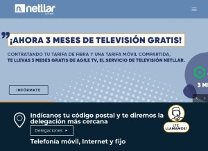 How netllar.es looks like on a tablet such as an iPad.