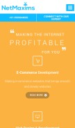 How netmaxims.com looks like on a mobile device such as an iPhone.