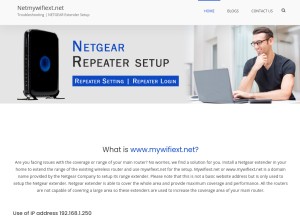 How netmywifiext.net looks like on a tablet such as an iPad.