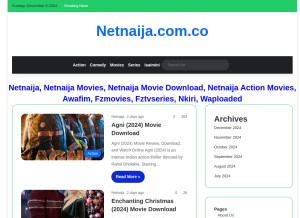 How netnaija.com.co looks like on a tablet such as an iPad.
