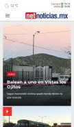 How netnoticias.mx looks like on a mobile device such as an iPhone.