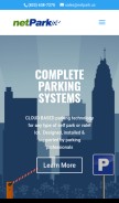 How netpark.us looks like on a mobile device such as an iPhone.