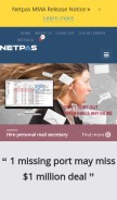 How netpas.net looks like on a mobile device such as an iPhone.