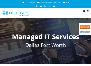 How netresusa.com looks like on a tablet such as an iPad.