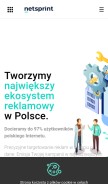 How netsprint.pl looks like on a mobile device such as an iPhone.