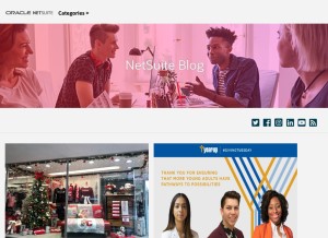 How netsuiteblogs.com looks like on a tablet such as an iPad.