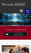 How netsynergy.com looks like on a mobile device such as an iPhone.