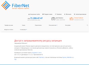 How nettv.uz looks like on a tablet such as an iPad.