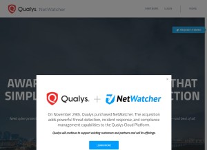 How netwatcher.com looks like on a tablet such as an iPad.
