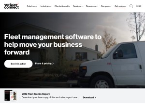 How networkfleet.com looks like on a tablet such as an iPad.
