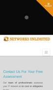 How networksunlimited.com looks like on a mobile device such as an iPhone.