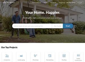 How networx.com looks like on a tablet such as an iPad.