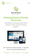 How networxonline.com looks like on a mobile device such as an iPhone.