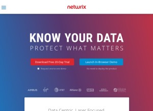How netwrix.com looks like on a tablet such as an iPad.