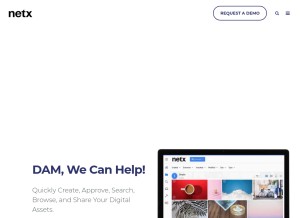 How netx.net looks like on a tablet such as an iPad.