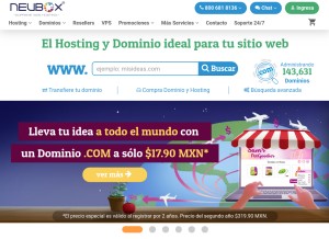 How neubox.ws looks like on a tablet such as an iPad.
