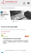 How neurologia.com looks like on a mobile device such as an iPhone.