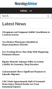How neurologyadvisor.com looks like on a mobile device such as an iPhone.