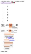 How neuromed.it looks like on a mobile device such as an iPhone.
