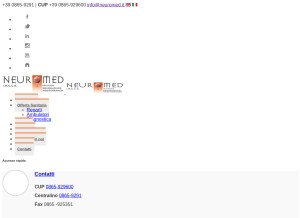 How neuromed.it looks like on a tablet such as an iPad.