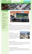How nevadastaterecycle.com looks like on a mobile device such as an iPhone.