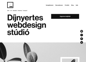 How newconcept.hu looks like on a tablet such as an iPad.