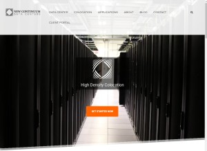 How newcontinuum.net looks like on a tablet such as an iPad.