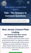 How newjerseylicenseplate.com looks like on a mobile device such as an iPhone.
