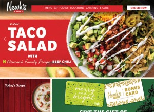 How newks.com looks like on a tablet such as an iPad.