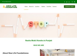 How newlifefoundationss.com looks like on a tablet such as an iPad.