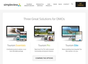 How newmindmedia.com looks like on a tablet such as an iPad.