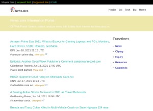 How news.ates.vn looks like on a tablet such as an iPad.