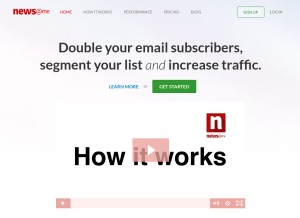 How newsatme.com looks like on a tablet such as an iPad.