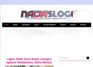 How newsbrit.com looks like on a tablet such as an iPad.