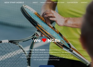 How newstartmobile.com looks like on a tablet such as an iPad.