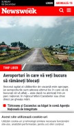 How newsweek.ro looks like on a mobile device such as an iPhone.