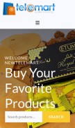 How newtelemart.com looks like on a mobile device such as an iPhone.