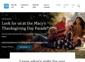 How newyorklife.com looks like on a tablet such as an iPad.