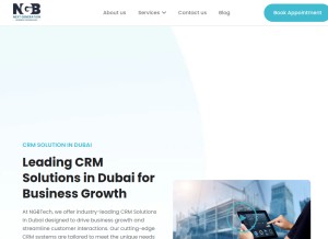 How nexgb.com looks like on a tablet such as an iPad.