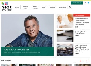 How nextavenue.org looks like on a tablet such as an iPad.
