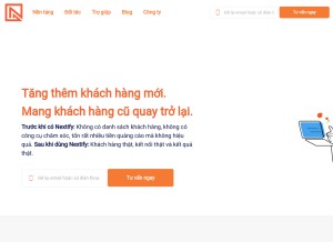 How nextify.vn looks like on a tablet such as an iPad.