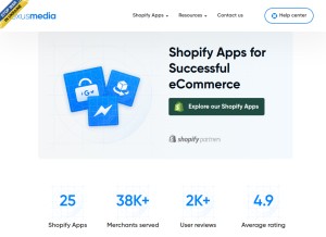 How nexusmedia-ua.com looks like on a tablet such as an iPad.