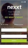 How nexxt.com looks like on a mobile device such as an iPhone.