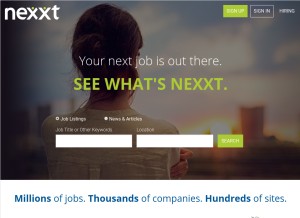 How nexxt.com looks like on a tablet such as an iPad.