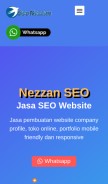 How nezzanseo.com looks like on a mobile device such as an iPhone.