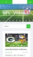 How nfl-video.com looks like on a mobile device such as an iPhone.