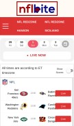 How nflbite.com looks like on a mobile device such as an iPhone.