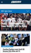 How nflspinzone.com looks like on a mobile device such as an iPhone.
